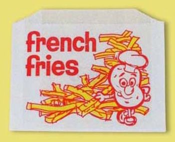 Fischer Paper 605-FF5 Large French Fry Bags 5.5 x 1 x 4