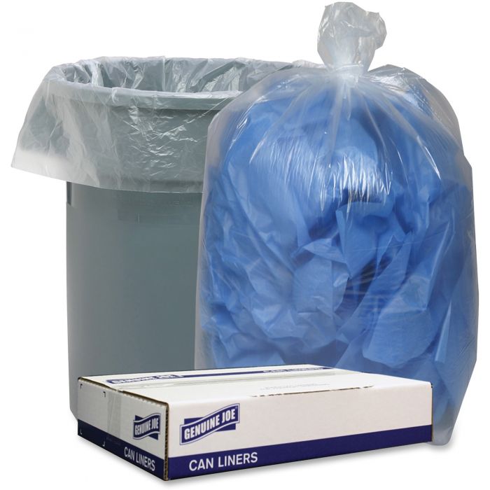 40-45 Gallon Clear Trash Bags