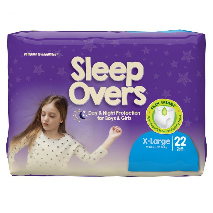 Sleep Overs Overnight Youth Underwear Pull-Ups, Small / Medium