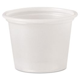 Dart Translucent 1 oz Plastic Portion Souffle Cups