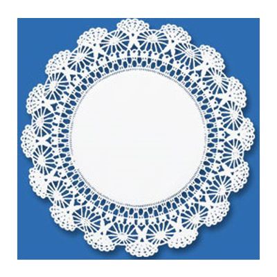Hoffmaster 500239 12" Paper Lace Doily, White - 1000 / Case