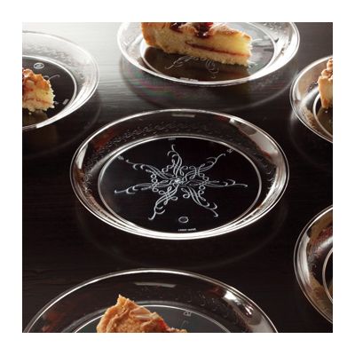EMI Yoshi CC006 Caterer's Collection 6" Plastic Dessert Plates, Clear - 240 / Case