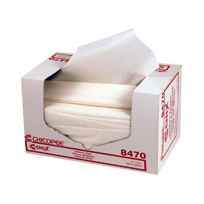 Chicopee 8470 Chix Sport Towels with Microban, 14" x 24", White - 600 / Case