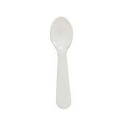 Solo 00080-0222 3" Mini Plastic Taster Spoons, White - 3000 / Case