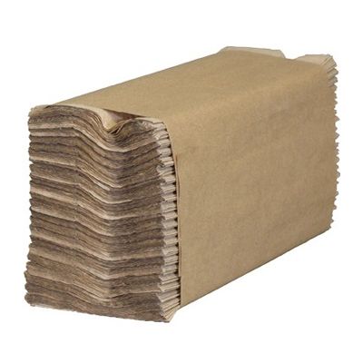 Cascades 1754 Decor C-Fold Paper Hand Towels, 10.25" x 13", Brown - 2400 / Case
