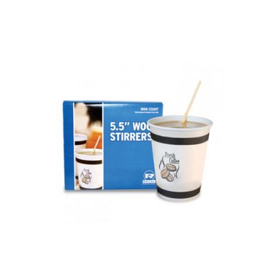 AmerCareRoyal R810 5.5" Wooden Coffee Stirrers - 10000 / Case
