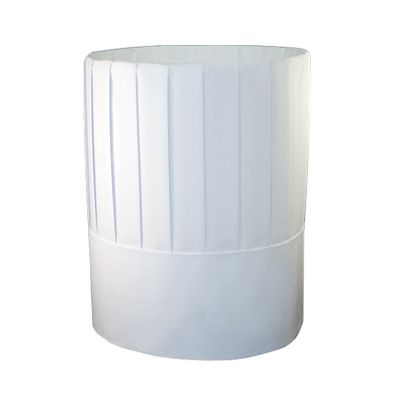 AmerCareRoyal RCH9 Chef Hats, 9", Pleated Paper, White - 24 / Case