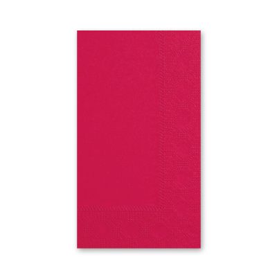 Hoffmaster 180511 Decorator Paper Dinner Napkins, 2 Ply, 1/8 Fold, Red - 1000 / Case