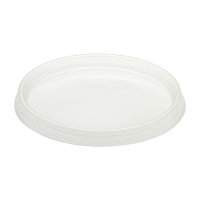 Dart 12CL Plastic Lids for Foam Cups / Containers Ending in 12, Non-Vented, Clear - 1000 / Case