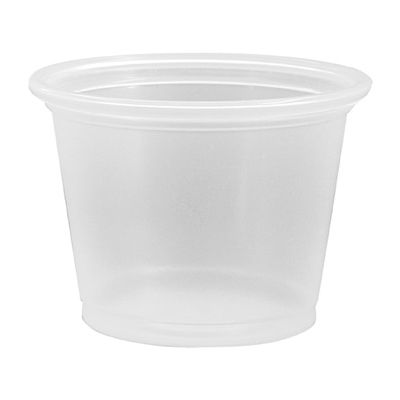 Dart 100PC 1 oz Conex Complements Plastic Portion / Medicine Cups, Polypropylene, Clear - 2500 / Case
