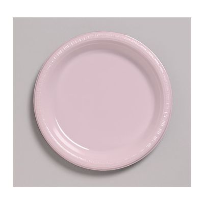 Creative Converting 28158011 Touch of Color 7" Plastic Plates, Classic Pink - 240 / Case
