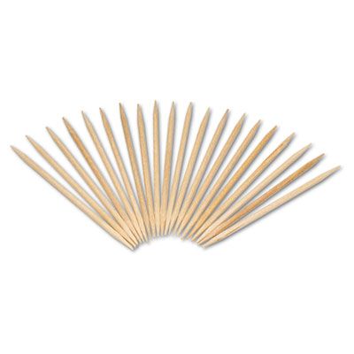 AmerCareRoyal R820 Birchwood Toothpicks, Round, Natural - 96,000 / Case