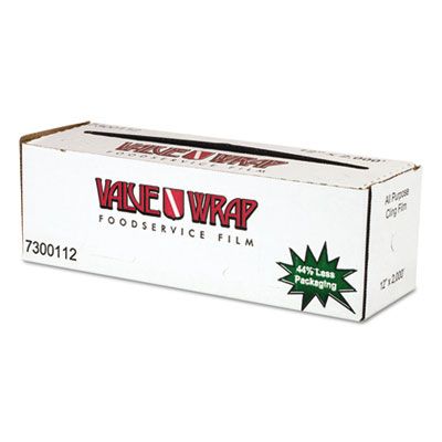 Anchor 7300112 ValueWrap Foodservice Film Wrap Roll, 12" x 2000' - 1 / Case