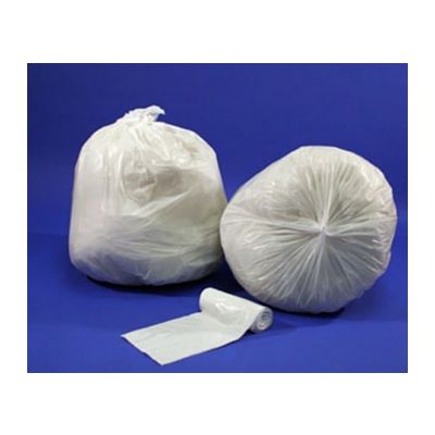 Berry Plastics LSR3036XW Steel-Flex 20-30 Gallon Trash Can Liners / Garbage Bags, 30" x 36", 0.74 Mil, White - 200 / Case