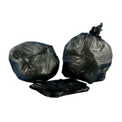 Aluf Plastics RP6-6171XH 55 Gallon Garbage Bags / Trash Can Liners, 22" x 16" x 58", Black - 100 / Case