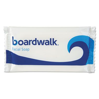 Boardwalk NO12SOAP Hotel Face and Body Soap, Flow Wrapped, Floral Scent, # 1/2 Bar - 1000 / Case