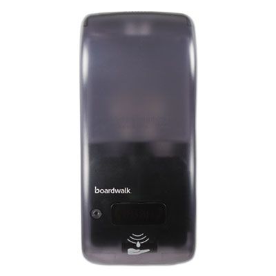 Boardwalk SH900SBBW Hybrid Liquid Soap or Hand Sanitizer Dispenser, Bulk Fill 900 ml, Black - 1 / Case