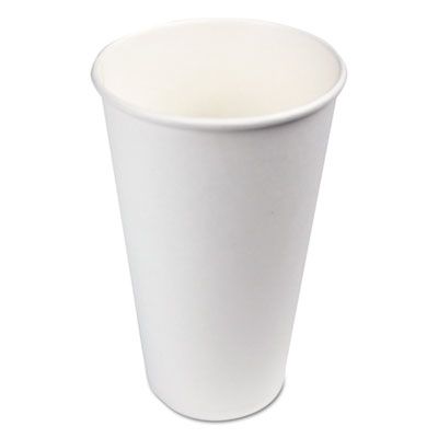 Boardwalk WHT20HCUP 20 oz Paper Hot Cups, White - 600 / Case