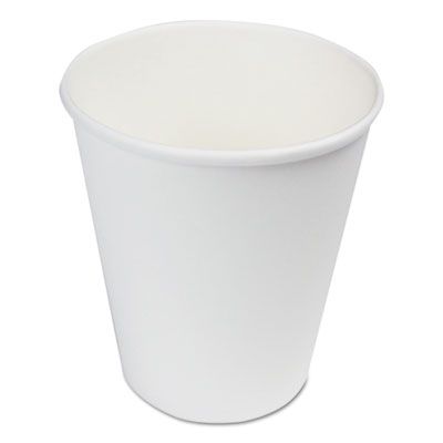 Boardwalk WHT8HCUP 8 oz Paper Hot Cups, White - 1000 / Case