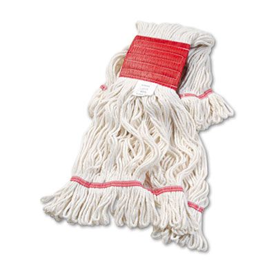 Boardwalk 503WH Super Loop Wet Mop Heads, Cotton / Synthetic, Large, White - 12 / Case