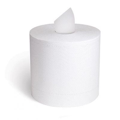 Cascades H150 Select Center Pull Paper Hand Towels, 2 Ply, Recycled, 11" x 7.31", 600 / Roll, White - 6 / Case