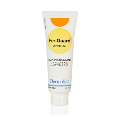 DermaRite 00204 PeriGuard Perineal / Dry Skin Ointment, Antimicrobial Skin Protectant, Zinc Oxide, Scented, 3.5 oz Tube - 24 / Case
