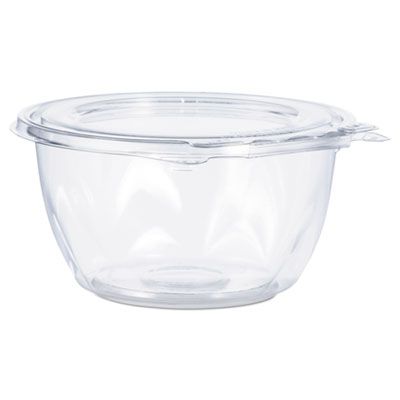 Dart Solo CTR16BF SafeSeal Plastic Tamper-Resistant Bowl Containers, 5-1/2" x 2-7/10", Clear - 240 / Case