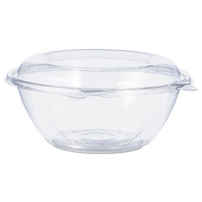 Dart CTR24BD 24 oz SafeSeal Plastic Tamper-Resistant Bowl Containers, 7" x 3-1/10", Clear - 150 / Case