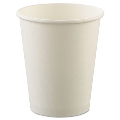 Solo U508N-02050 8 oz Paper Casino Coin Cups, Uncoated, White - 1000 / Case