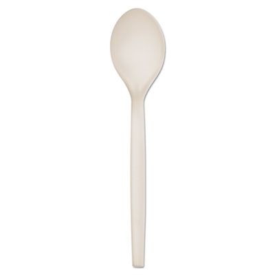 Eco-Products EPS003 Plant Starch Spoons, 7", Natural White - 1000 / Case