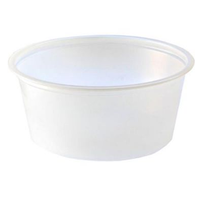 Fabri-Kal PC325 3.25 oz Plastic Portion Cups, Polystyrene, Translucent - 2500 / Case