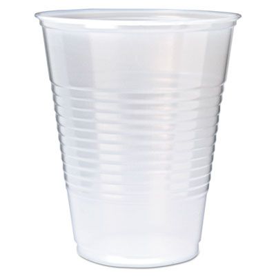 Fabri-Kal RK12 12 oz Plastic Cold Cups, Polystyrene, Translucent - 1000 / Case