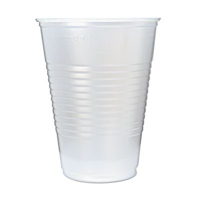 Fabri-Kal RK16 Right Kup 16 oz Plastic Cold Cups, Polystyrene, Translucent - 1000 / Case