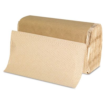GEN 1507 Singlefold Paper Hand Towels, 9" x 9-9/20", Brown - 4000 / Case