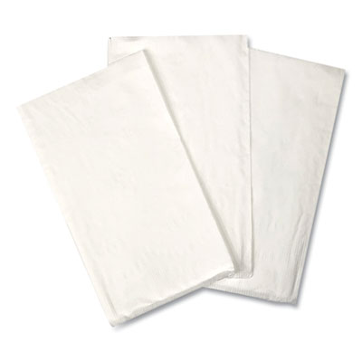 GEN 15X17DINW Paper Dinner Napkins, 2 Ply, 14.5" x 16.5", White - 3000 / Case