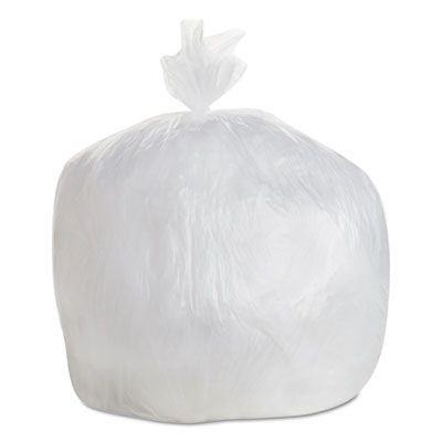 GEN 303610 20-30 Gallon Garbage Bags / Trash Can Liners, 8 Mic, 30" x 36", Natural - 500 / Case