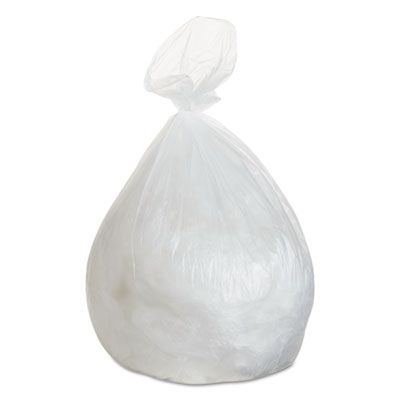 GEN 434616 56 Gallon Garbage Bags / Trash Can Liners, 13 Mic, 43" x 46", Natural - 200 / Case