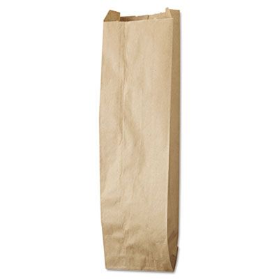 GEN LQQUART500 Quart Paper Liquor Bags, 35#, 4.25" x 2.5" x 16", Kraft - 500 / Case