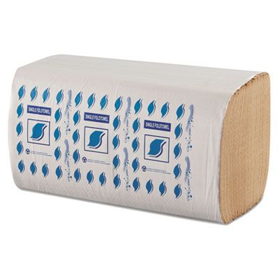 General SF5001K GEN Singlefold Paper Hand Towels, 1 Ply, 9" x 9-1/4", Brown - 4008 / Case