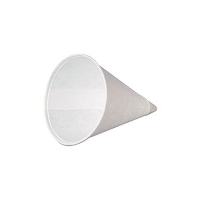 Genpak W4F Harvest 4 oz White Paper Cone Cups - 5000 / Case
