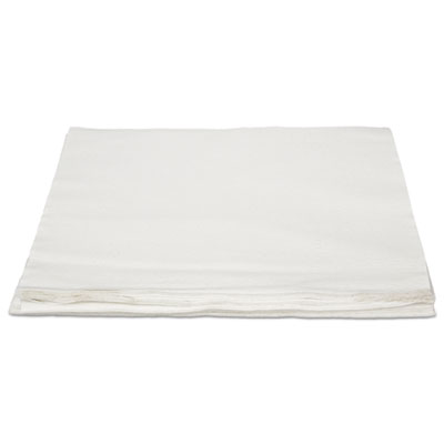 Hospeco NLRVDFBW TASKBrand TopLine Linen Replacement Dinner Napkins, 16" x 16", White - 1000 / Case