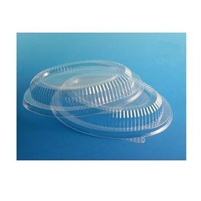 Huhtamaki Chinet 27004 Plastic Lid for Chinet 7.5" x 10" Oval Platter, Clear - 500 / Case