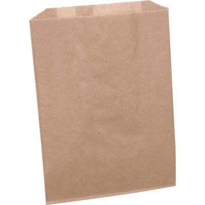 Impact 25025088 Sanisac Feminine Hygiene Receptacle Liner Bags, Waxed Kraft Paper, 7.5" x 0.3" x 10.3", Brown - 500 / Case