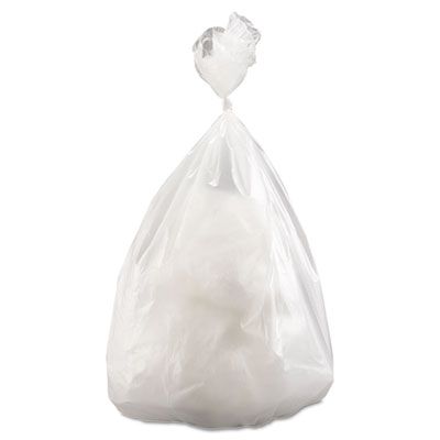 Inteplast VALH3860N16 60 Gallon Garbage Bags / Trash Can Liners, 14 Mic, 38" x 58", Clear - 200 / Case