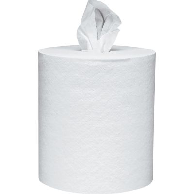 Kimberly-Clark 01032 Scott Essential Center Pull Roll Control Paper Hand Towels, 1 Ply, Recycled, 8" x 700', 700 / Roll, White - 6 / Case