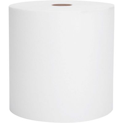 Kimberly-Clark 01040 Scott Essential Hardwound Roll Paper Hand Towels, 1 Ply, Recycled, 8" x 800', 1.5" Core, White - 12 / Case