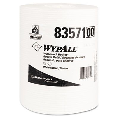 Kimberly-Clark 83571 WypAll X70 Wipers Refill, 10" x 13", 220 / Roll, White - 3 / Case