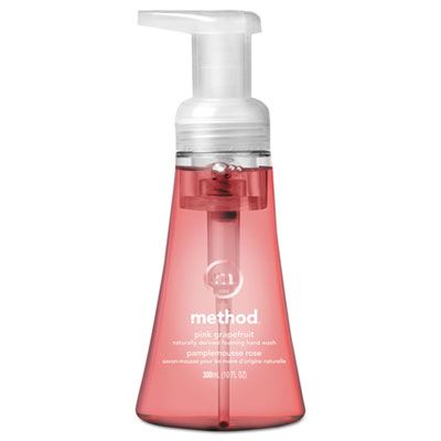 Method 1361 Foaming Hand Soap, Pink Grapefruit Scent, 10 oz Pump Bottle - 6 / Case