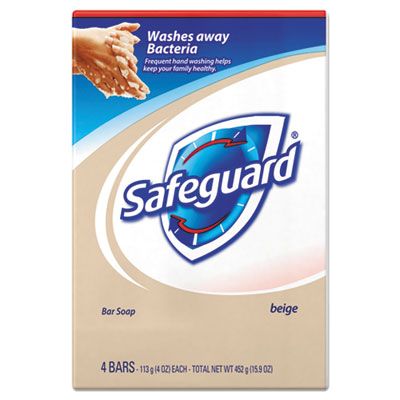 P&G 08833 Safeguard Deodorant Bar Soap, Light Scent, 4 oz - 48 / Case