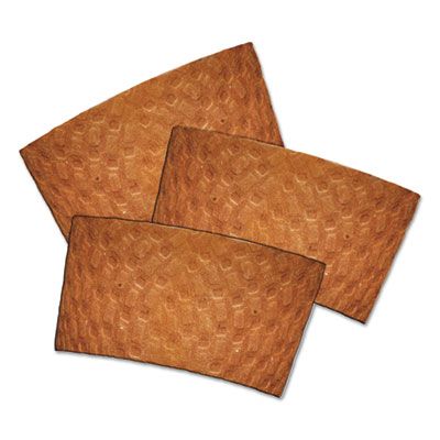 Pactiv DSLVBRN Dopaco Hot Cup Sleeves / Coffee Jackets for 10-24 oz Cups, Kraft Brown - 1000 / Case